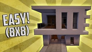 Minecraft How To Build A Small Modern House Tutorial Quick amp Easy [upl. by Anerat887]