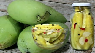 BURONG MANGGA  Easy Fermented Green Mango Recipe [upl. by Seiter561]