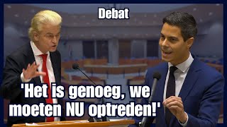 Geert Wilders PAKT Jetten aan over geweld in Amsterdam quotU zit er faliekant naast Jettenquot [upl. by Arinayed]