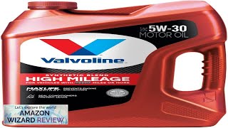 Valvoline High Mileage with MaxLife Technology SAE 5W30 Synthetic Blend Motor Oil Review [upl. by Arimahs]