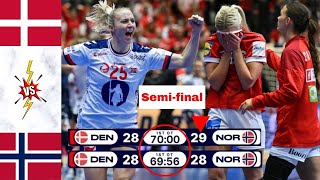 Denmark Vs Norway Handball Highlights Semifinal Womens world cup 2023 [upl. by Ennaed]