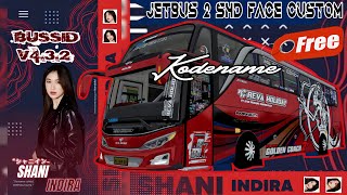 BUSSID V432‼️RILIS KODENAME JETBUS 2 SHD FACE CUSTOM MN X RPC [upl. by Abbub]