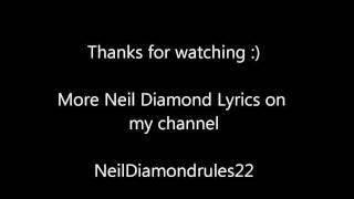 Neil Diamond  A Matter Of Love Lyrics [upl. by Dlared]