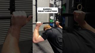 Barbell back squat variations [upl. by Micki]