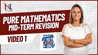 Pure Math Midterm Revision 2024 Video 1 Exams [upl. by Enomad]