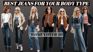 Discover The Perfect Jeans For Your Body Shape  Fashion Tips For Women Over 40 [upl. by Ifill]