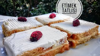 KREMALI KARAMELİZE ŞERBETLİ ETİMEK TATLISI 💯💯🔝🔝🔝 tatlitarifleri etimektatlisi evdekal [upl. by Arsuy704]