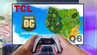 Gaming On The TCL Q6 65quot 4K QLED TV [upl. by Arihppas734]