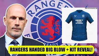 Rangers Handed BIG Blow In Title Race  Home Kit Revealed [upl. by Karrah681]