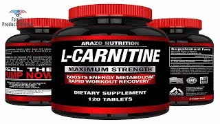 LCarnitine 1000mg Servings 120 Tablets Carnitine Amino Acid  Arazo Nutrition USA [upl. by Hayward]