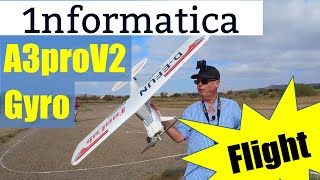 HobbyEagle A3 Pro V2 6 axis Gyro Fixed Wing Flight Test [upl. by Zitvaa]