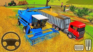 Harvester Tractor Farming Simulator 2020  Real Tractor Driving  Android Gameplay [upl. by Akkinahs121]