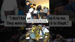 Andre Iguodala on winning the 2015 NBA Finals MVP over Steph Curry 😮 via KaiCenatTT [upl. by Jarlathus440]