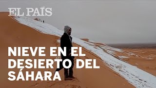 Nieve en el desierto del S´áhara  Internacional [upl. by Ahsieket]