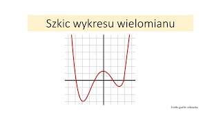 Szkic wykresu wielomianu [upl. by Ahsekel]