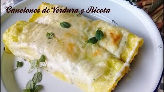 Canelones de Verdura y Ricota con Salsa Blanca [upl. by Frangos162]