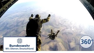 360 Grad  Fallschirmjäger der Bundeswehr Freifall und Automatikspringer [upl. by Trometer]