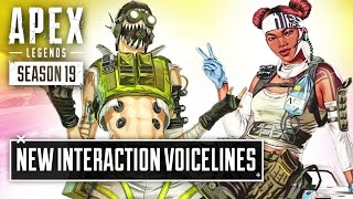 NEW Octane and Lifeline Interactions  Apex Legends Season 19 [upl. by Nyvets]