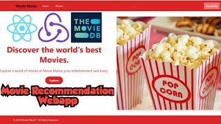 🎥 Movie Recommendation Web App using React Redux amp TMDb API🚀 reactjs webappdevelopment webapp [upl. by Skyler]