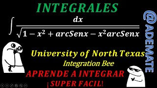 Integral cambio de variable Ejercicio116 integral de dxsqrt1x2arcsenxx2arcsenx shorts [upl. by Mainis]