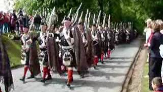 Atholl Highlanders Parade at Blair Castle Scotland [upl. by Mansfield]