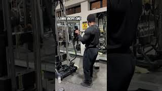 Which cable biceps curl is most effective 😤💪🏼⚡ bicepsworkout motivation subcribe gym [upl. by Sudnac]