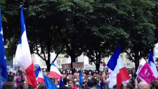 Manif pour tous place Dauphine en soutien à Nicolas [upl. by Stoughton]