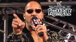 The Rock vs Mankind  Royal Rumble 1999 I Quit Match promo [upl. by Sampson]