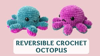 Reversible Crochet Octopus TikTok 2021  Free Amigurumi Animal Tutorial [upl. by Ahseniuq242]