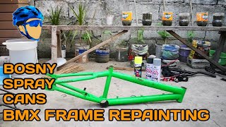 BMX FRAME REPAINTING  TIMELAPSE  DIY REPAINTING USING SPRAY CANS [upl. by Anilegnave]