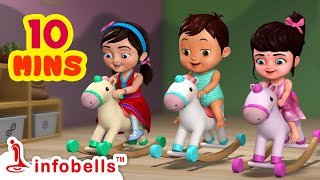 Chal Chal Gurram Chalaki Gurram Telugu Rhymes for ChildrenInfobells telugurhymes chalchalgurram [upl. by Nortad]