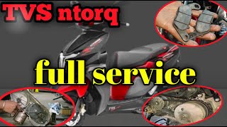 TVS ntorq full service [upl. by Ecnarual]