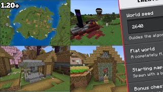 MINECRAFT TOP 3 BEST PLAINS BIOME SEEDS  Minecraft BedrockPe Seeds [upl. by Adamok]