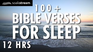 Bible Verses For Sleep  100 Healing Scriptures with Soaking Music  Audio Bible  12 HRS [upl. by Brewster]