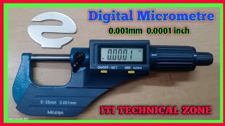 Digital Micrometer  डिजिटल माइक्रोमीटर Full Explain [upl. by Justina]