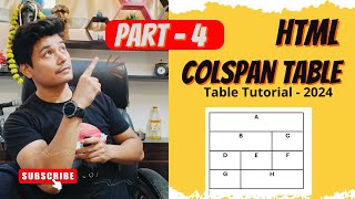 Colspan Table in html 2024 [upl. by Mycah]