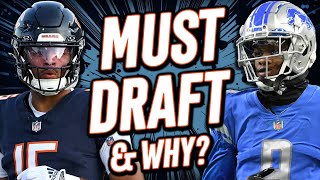 My 5 Most Drafted Wide Receivers amp Why 2024 Fantasy Football [upl. by Hanoy449]