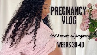 Pregnancy Vlog Weeks 3840  Cervical check  Membrane sweep  Unboxing baby registry gifts [upl. by Ellehsram563]