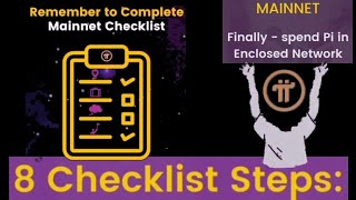 LEARN HOW TO COMPLETE MAINNET CHECKLIST ➡️ 8 CHECKLIST Steps ✅ Pi Network [upl. by Leik]