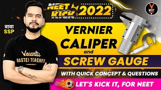 Vernier Caliper and Screw Gauge Class 11 Physics  NEET 2022 Preparation by Sachin Sir [upl. by Yraht176]