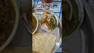 Gurgaon Civil lines chole bhature ytshorts travel familylove viratkohli foodlover bestyoutuber [upl. by Accisej]