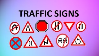 LEARN TRAFFIC SIGNS  ROAD SIGNS WITH MEANINGS FOR KIDS AND ALL [upl. by Ingles]