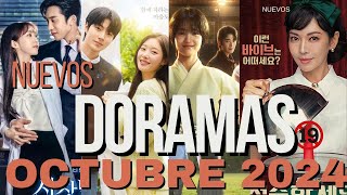 ESTRENOS DORAMAS OCTUBRE 2024 💖 NUEVOSKDRAMAS [upl. by Llyrat]