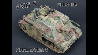 TAMIYA 135 LATE BRUMMBAR PART 5 FINAL EFFECTS [upl. by Nayab]