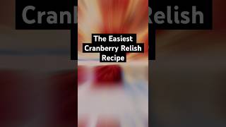 Cranberry Relish Recipe1 bag of Cranberry’s 1 Cup Sugar1 orange 🍊 recipe cranberrysauce [upl. by Lettie]