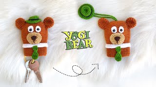 AMIGURUMI  Ayı Yogi Anahtarlık Nasıl Yapılır  ENG SUBTITLES ON subtítulos ESPAÑOL [upl. by Milda]