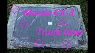 Project Mazda CX3  new Genuine Mazda Trunk Liner [upl. by Fiedler]