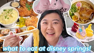 what to eat at disney springs disneyworld food tour 😋 [upl. by Bbor147]