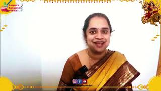 Mangalam Tava Bhavatu by Smt Supreetha in quot NAVARATRI SPL quot Presented by Suswara Sangeeta Vedika [upl. by Eserehs]