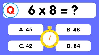 Maths Quiz for kids  Multiplication table Quiz for kids  Quiz Time [upl. by Kirstyn]